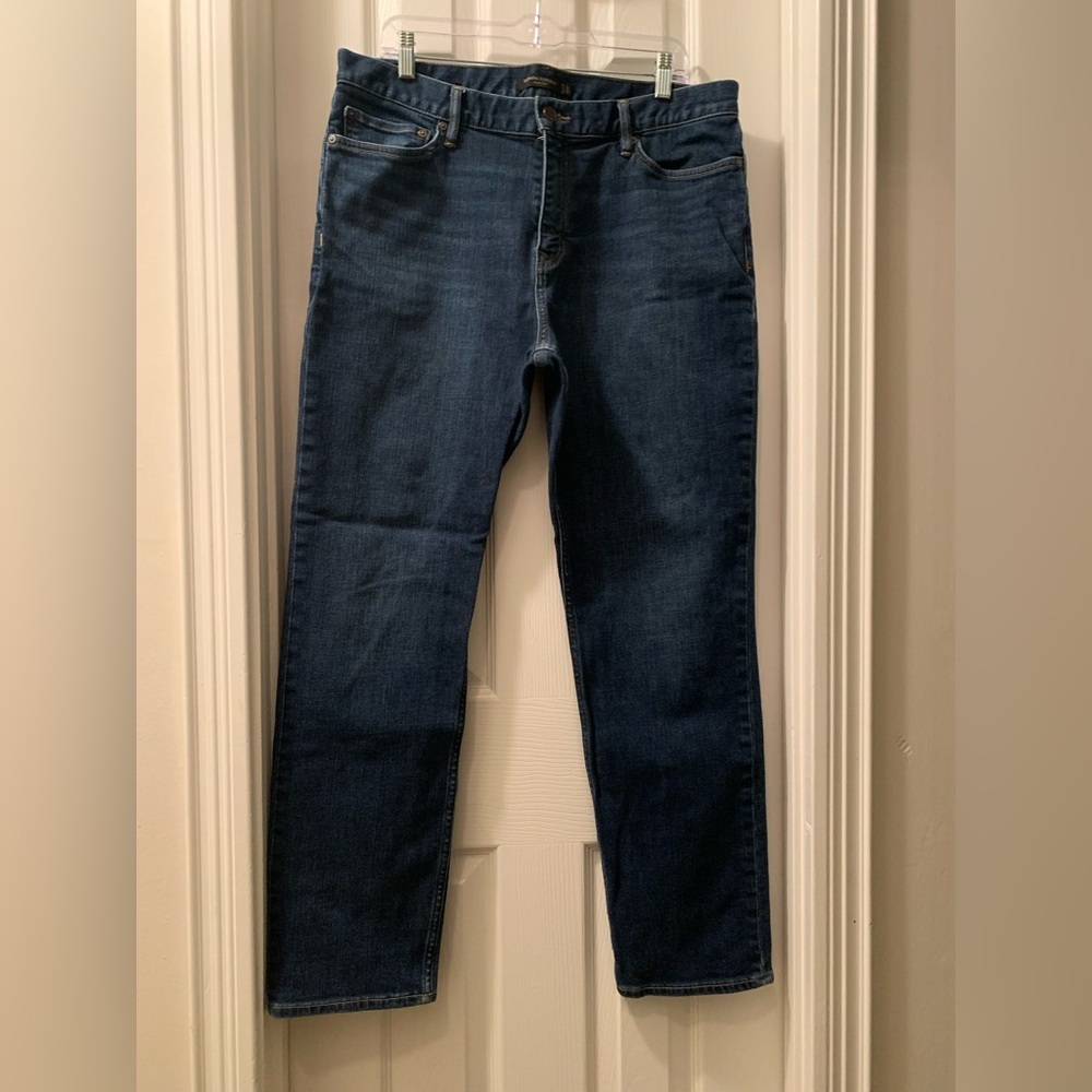 Dark Academia Banana Republic Rapid Movement Denim Womens Straight Leg Slim Fit
